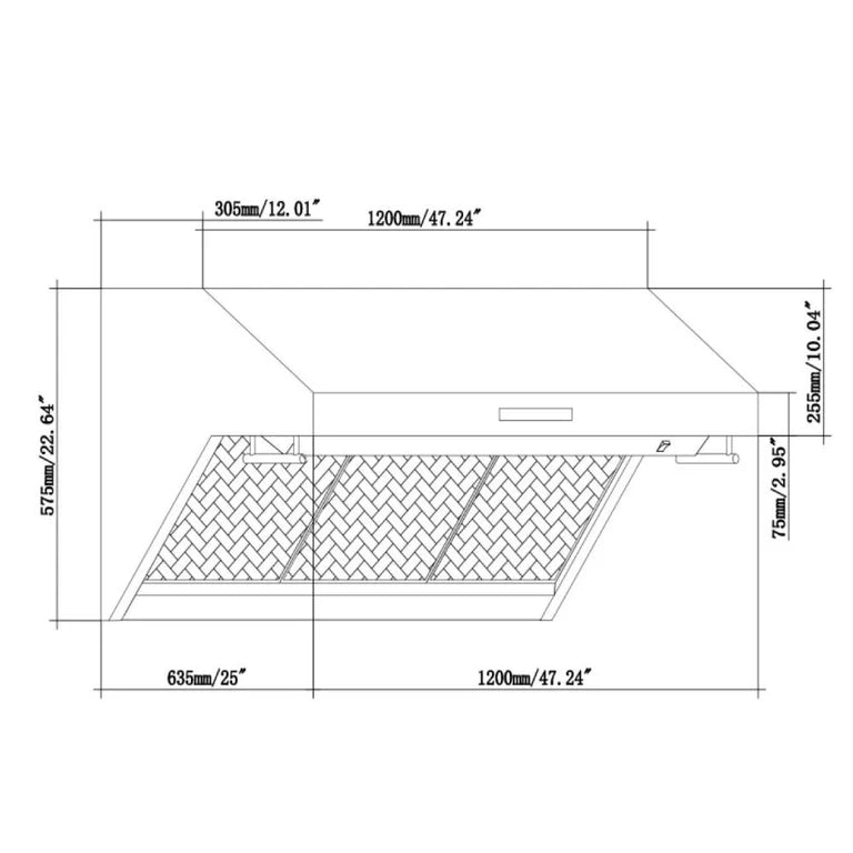 Forno Appliance Package - 48" Gas Range, Wall Mount Range Hood