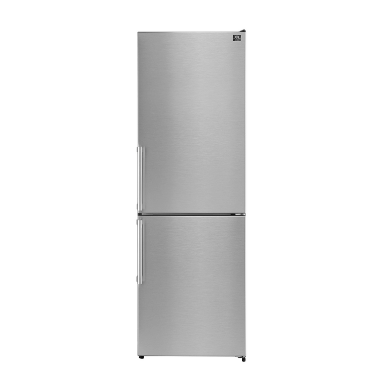 FORNO 23.4" Bottom Mount Freestanding Refrigerator and Freezer with 11.1 Cubic Ft. Total Capacity (Left or Right Swing) (FFFFD1778-24LS)