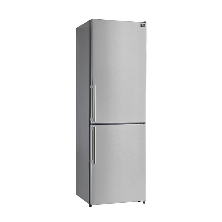 FORNO 23.4" Bottom Mount Freestanding Refrigerator and Freezer with 11.1 Cubic Ft. Total Capacity (Left or Right Swing) (FFFFD1778-24LS)