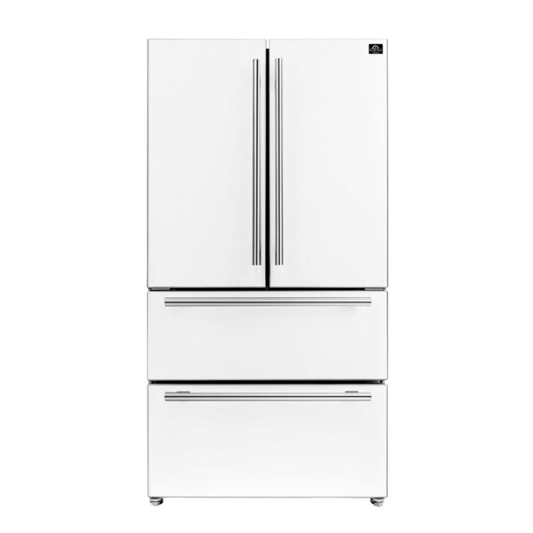 FORNO Moena 36″ French Door 19.2 Cu.Ft. Stainless Steel Refrigerator (FFRBI1820-36SB)