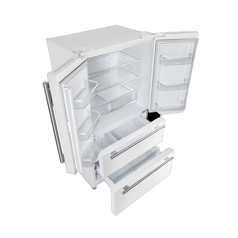 FORNO Moena 36″ French Door 19.2 Cu.Ft. Stainless Steel Refrigerator (FFRBI1820-36SB)