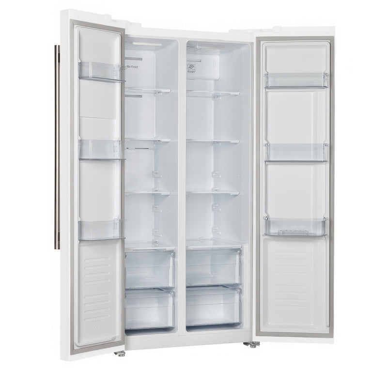 FORNO Salerno Espresso 33-inch Side-by-Side 15.6 Cu.Ft. Black or White Refrigerator (FFRBI1805-33BLK)