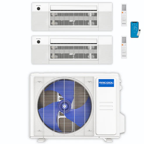 MRCOOL DIY Mini Split - 27,000 BTU 2 Zone Ductless Air Conditioner and Heat Pump, DIY-B-227HP0918