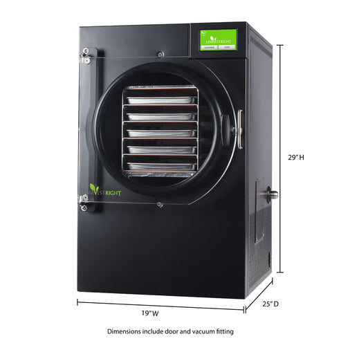 Harvest Right Medium Home Pro Freeze Dryer with Premier Vacuum Pump, 5 Trays and Mylar Starter Kit in Black (N-HRFDMBK-PP)