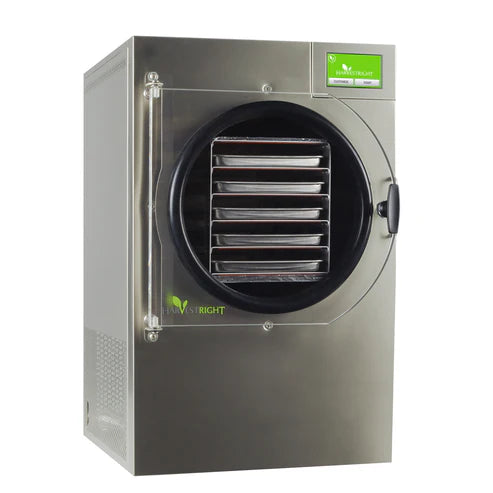 Harvest Right Medium Home Pro Freeze Dryer with Premier Vacuum Pump, 5 Trays and Mylar Starter Kit in Stainless Steel (N-HRFDMSS-PP)