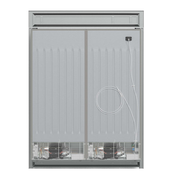 Forno Fortezza 60 Inch Convertible Refrigerator/Freezer with Modern Trim Kit, Stainless Steel, Total No Frost, with Automatic Ice Maker (FFFFD1738-60MG)