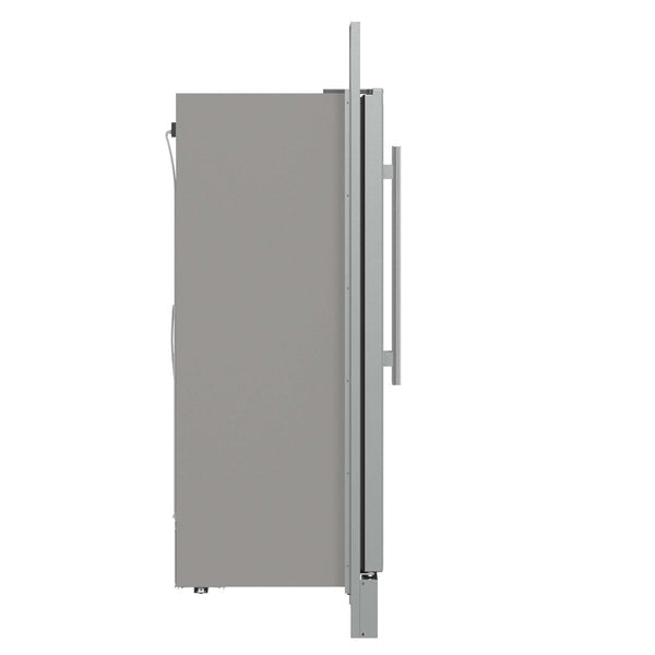Forno Fortezza 60 Inch Convertible Refrigerator/Freezer with Modern Trim Kit, Stainless Steel, Total No Frost, with Automatic Ice Maker (FFFFD1738-60MG)