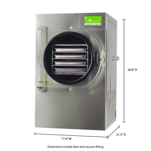Harvest Right Small Home Pro Freeze Dryer with Premier Vacuum Pump, 4 Trays and Mylar Starter Kit in Stainless Steel (N-HRFDSSS-PP)