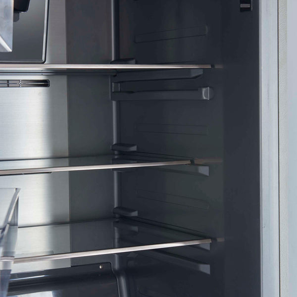 Forno Fortezza 60 Inch Convertible Refrigerator/Freezer with Modern Trim Kit, Stainless Steel, Total No Frost, with Automatic Ice Maker (FFFFD1738-60MG)