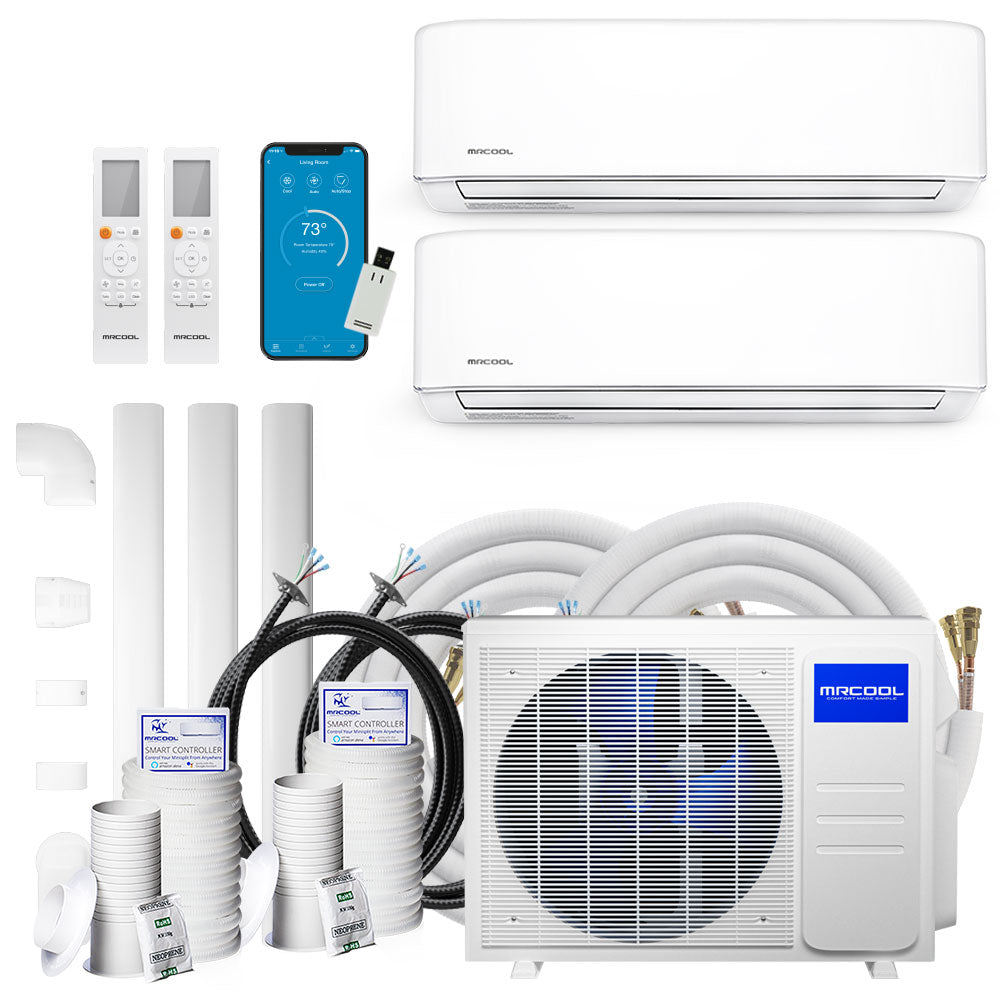 MRCOOL DIY Multi-Zone 2-Zone 18K BTU Condenser, 4th Gen Series, DIY-MULTI2-18HP230C