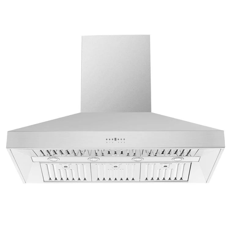 Forno Appliance Package - 48" Gas Range, Range Hood, 60" Refrigerator
