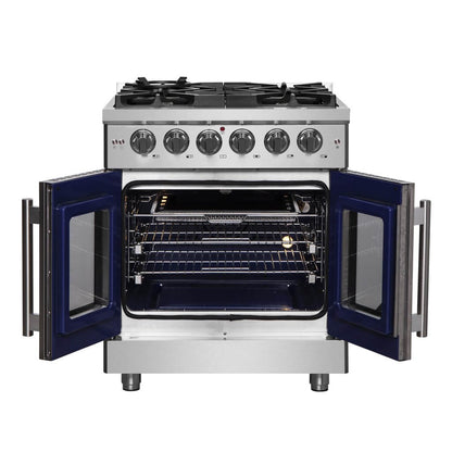 FORNO Massimo 30″ Freestanding French Door Gas Convection Range