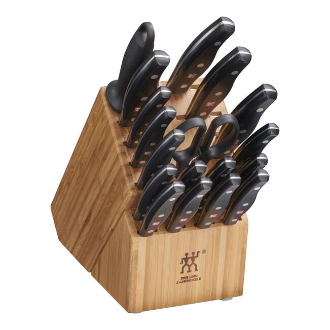 ZWILLING Twin Signature 19-Piece German Knife Set with Block, Made in Company-Owned German Factory with Special Formula Steel perfected for almost 300 Years