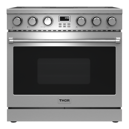 THOR Kitchen 36 Inch Electric Range Contemporary Professional (ARE36)