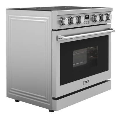 THOR Kitchen 36 Inch Electric Range Contemporary Professional (ARE36)