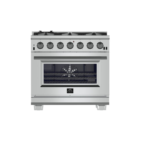 Forno Capriasca 36″ Freestanding Gas Range (FFSGS6260-36)