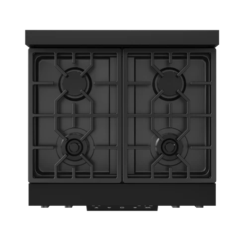 Gordon Ramsay by THOR Kitchen 30" 4.55 cu. ft. Professional Propane Gas Range with Tilt Panel Touch Control and Self-Clean in Matte Black