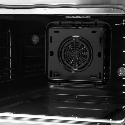 (Black & White) Forno Galiano 48″ Freestanding Dual Fuel Range (FFSGS6156-48BLK)
