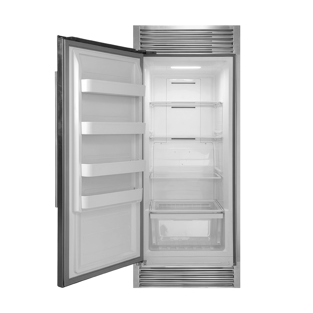 FORNO Rizzuto 32″ Left or Right Hand Swing Open 13.8 Cu.Ft. Stainless Steel Dual Zone Refrigerator/Freezer (FFFFD1933-32LS-1)