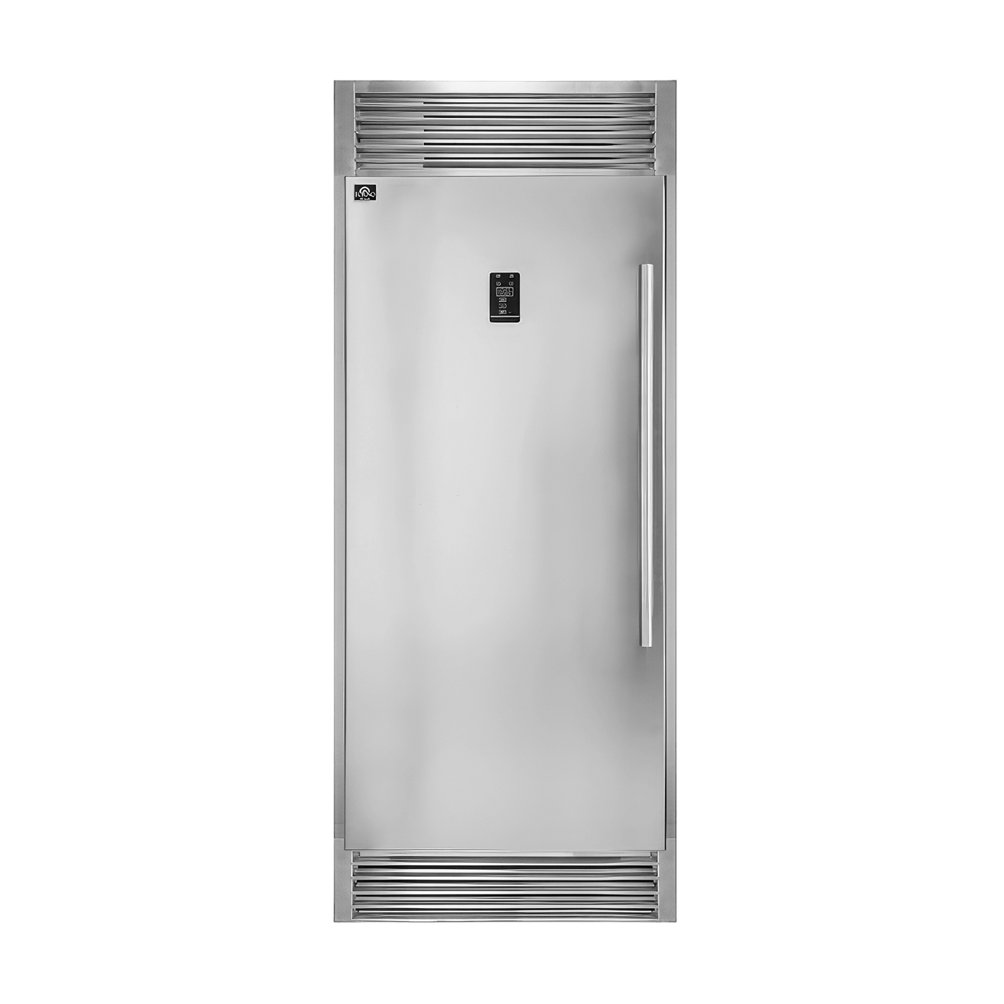 FORNO Rizzuto 32″ Left or Right Hand Swing Open 13.8 Cu.Ft. Stainless Steel Dual Zone Refrigerator/Freezer (FFFFD1933-32LS-1)