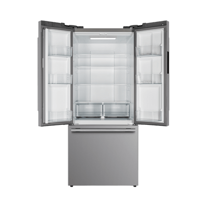 Forno Gallipoli 31" No Frost Refrigerator French Door 17.5 Cu. Ft. Stainless Steel with Ice Maker (FFFFD1974-31SB)