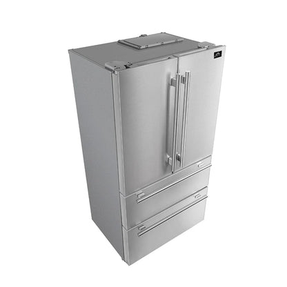 Forno Appliance Package - 48" Gas Range, Range Hood, 36" Refrigerator, Dishwasher