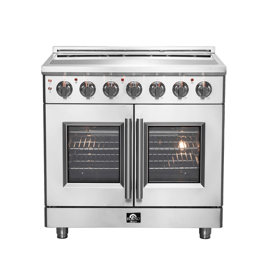 FORNO Massimo 36″ Freestanding French Door Electric Range