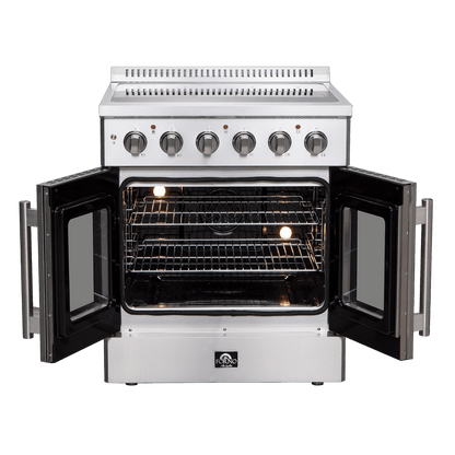 FORNO Galiano 30″ Freestanding French Door Electric Range