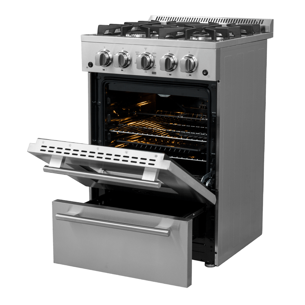 Forno Breno 24″ Freestanding Gas Range (FFSGS6272-24)