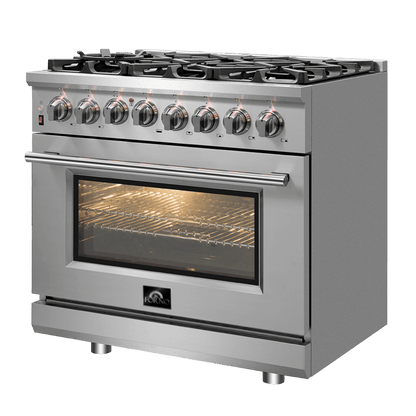 Forno Massimo 36″ Freestanding Dual Fuel Range