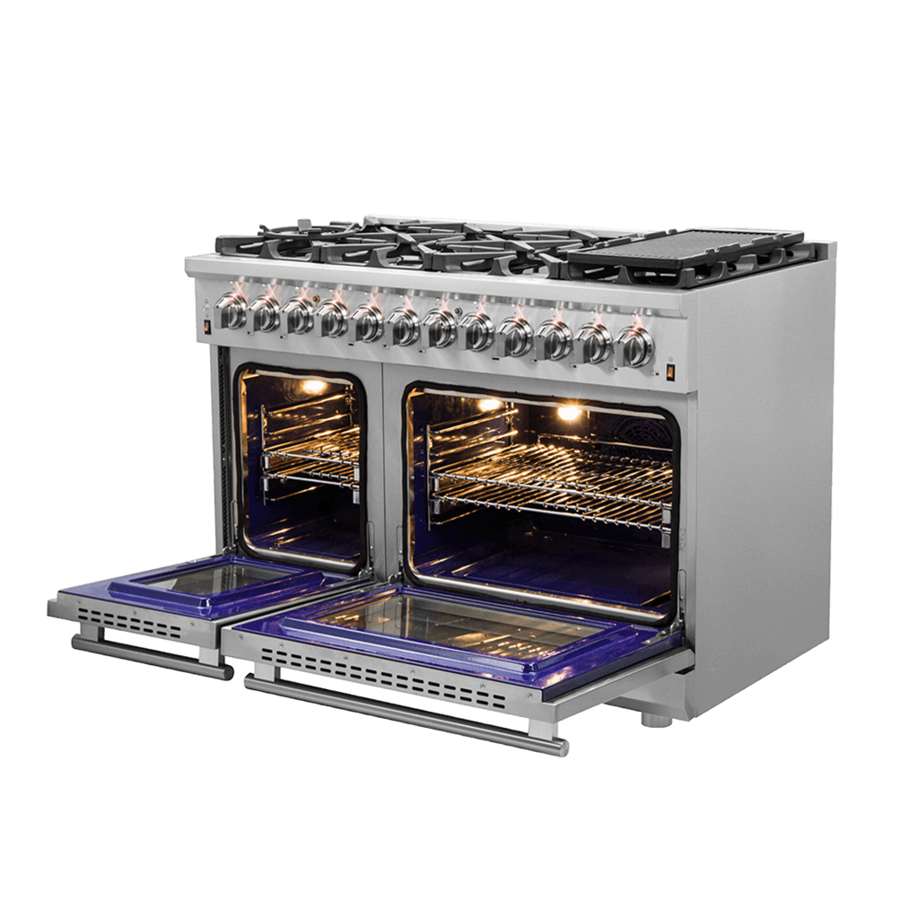 Forno Massimo 48″ Freestanding Dual Fuel Range (FFSGS6125-48)