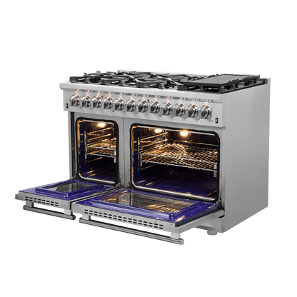 Forno Massimo 48″ Freestanding Dual Fuel Range (FFSGS6125-48)