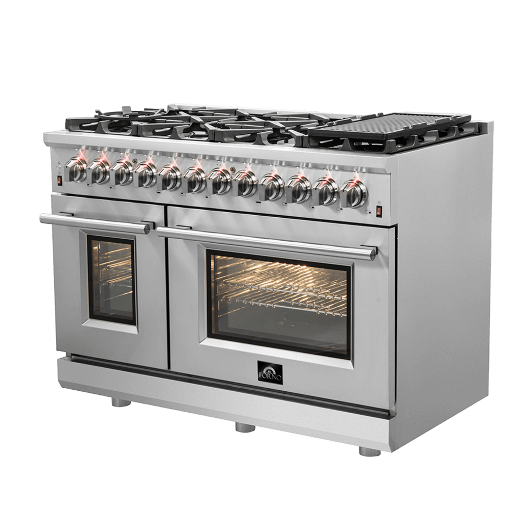 Forno Massimo 48″ Freestanding Dual Fuel Range (FFSGS6125-48)