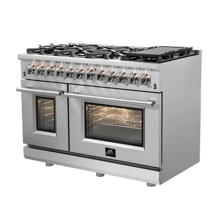 Forno Massimo 48″ Freestanding Dual Fuel Range (FFSGS6125-48)