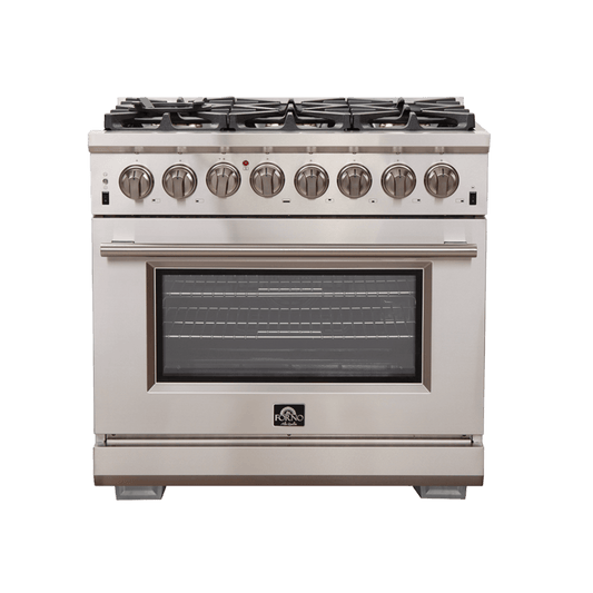 FORNO Capriasca 36″ Freestanding Dual Fuel Range