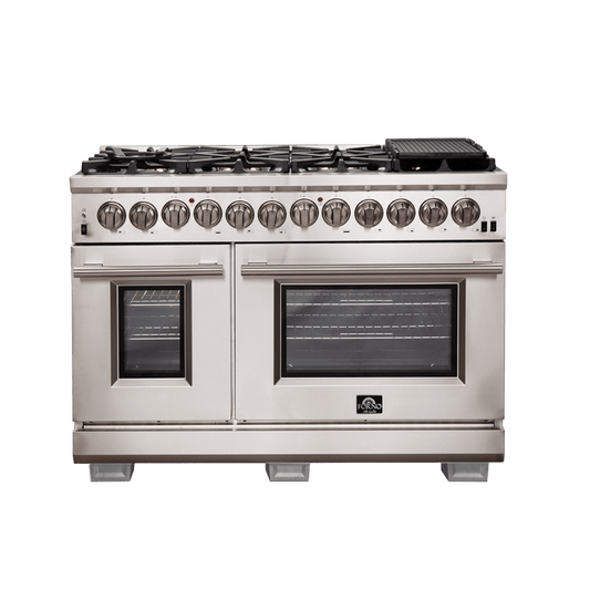 Forno Capriasca 48″ Freestanding Dual Fuel Range