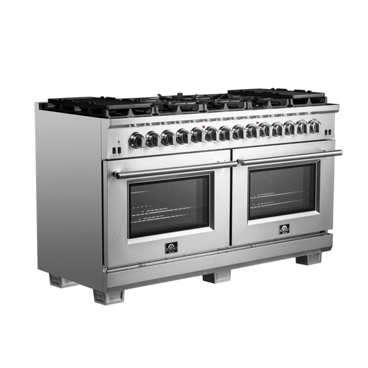 Forno Capriasca 60″ Freestanding Dual Fuel Range