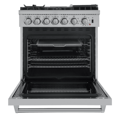 FORNO Lazio 30″ Freestanding Dual Fuel Range