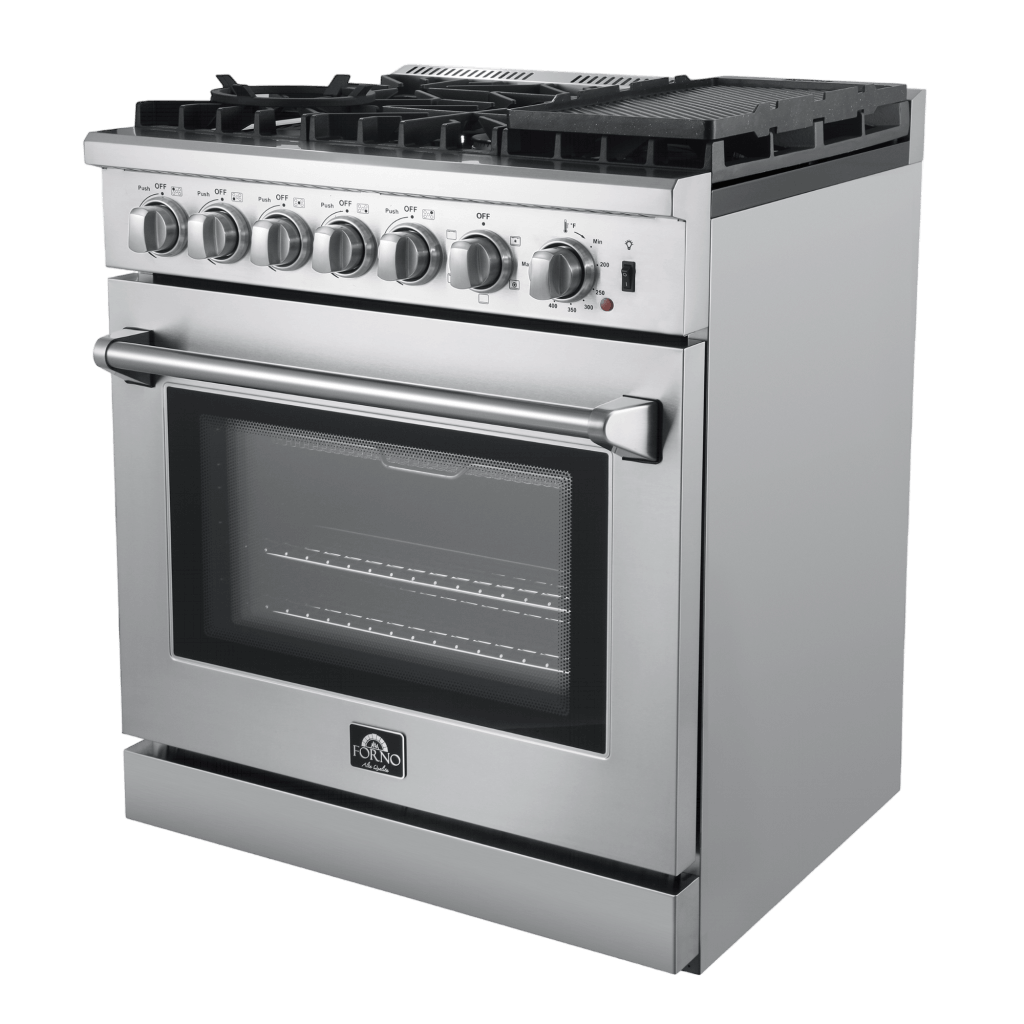 FORNO Lazio 30″ Freestanding Dual Fuel Range