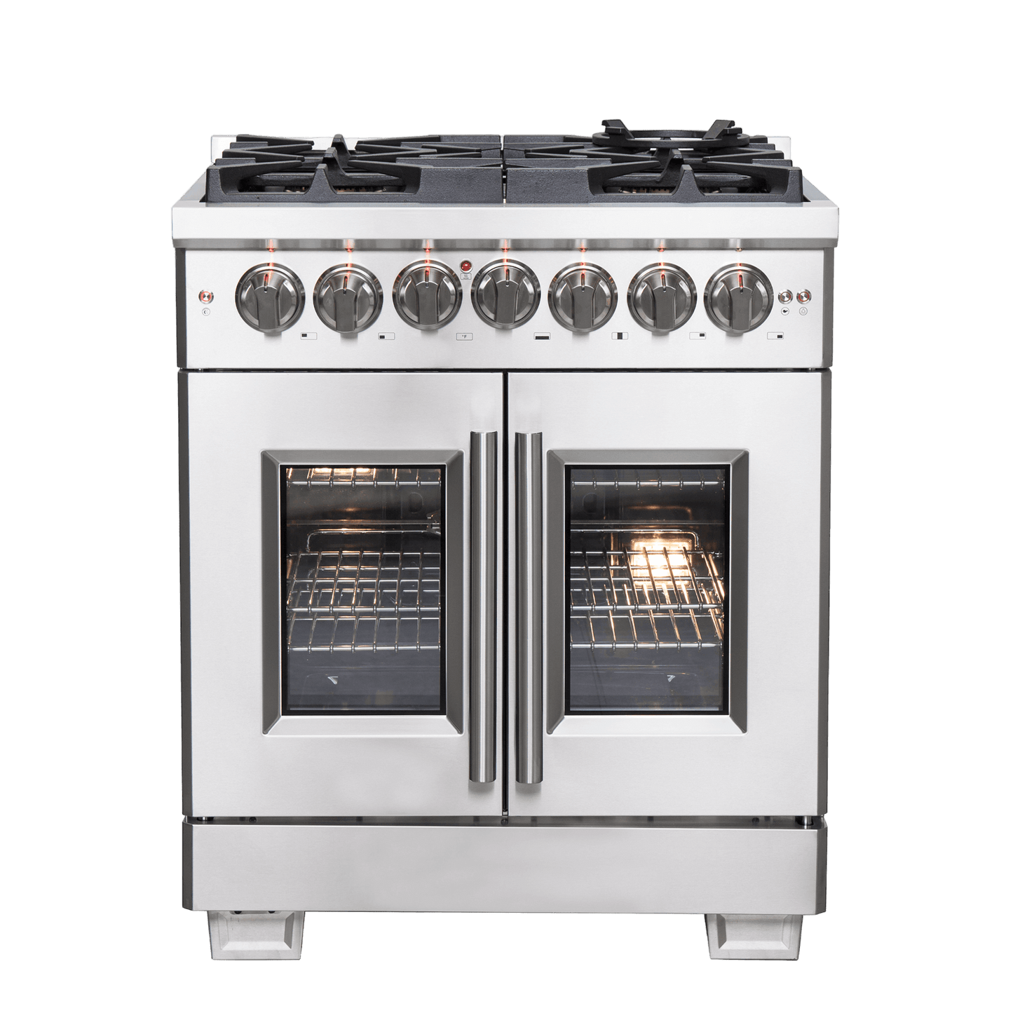 FORNO Capriasca 30″ Freestanding French Door Dual Fuel Range (FFSGS6387-30)