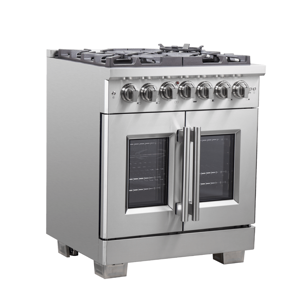 FORNO Capriasca 30″ Freestanding French Door Dual Fuel Range (FFSGS6387-30)