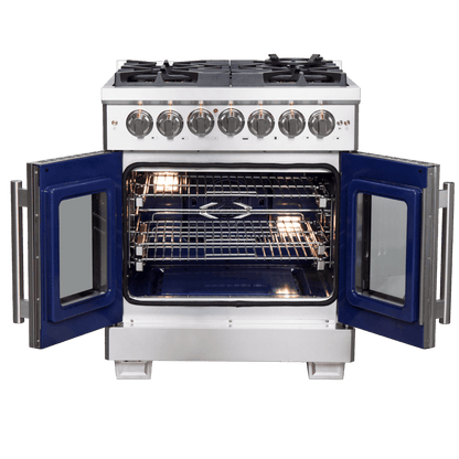 FORNO Capriasca 30″ Freestanding French Door Dual Fuel Range (FFSGS6387-30)