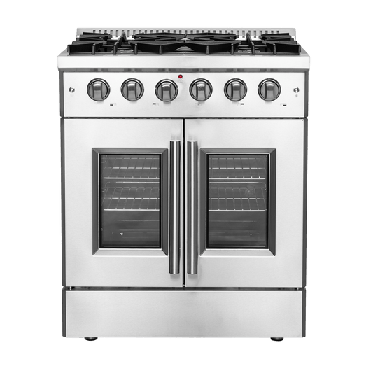 FORNO Galiano 30″ Freestanding French Door Gas Range