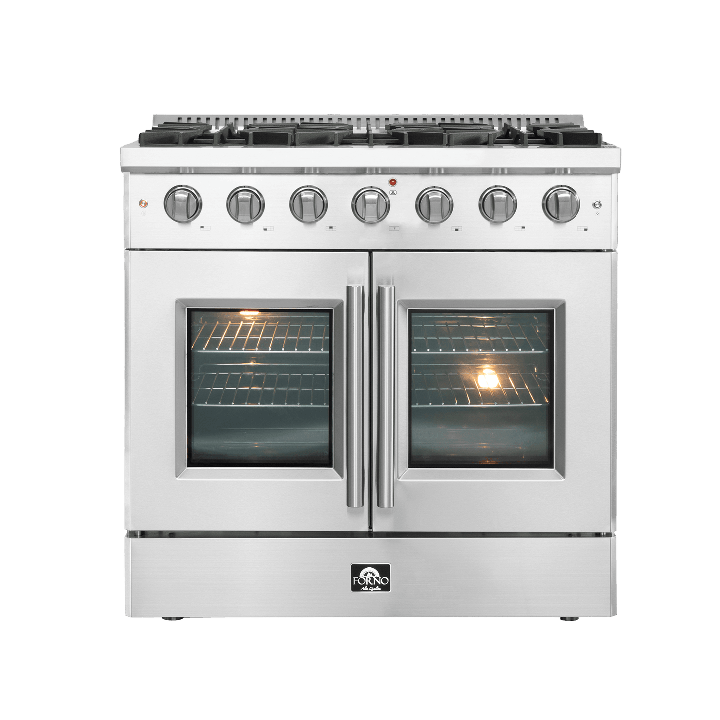 FORNO Galiano 36″ Freestanding French Door Gas Range