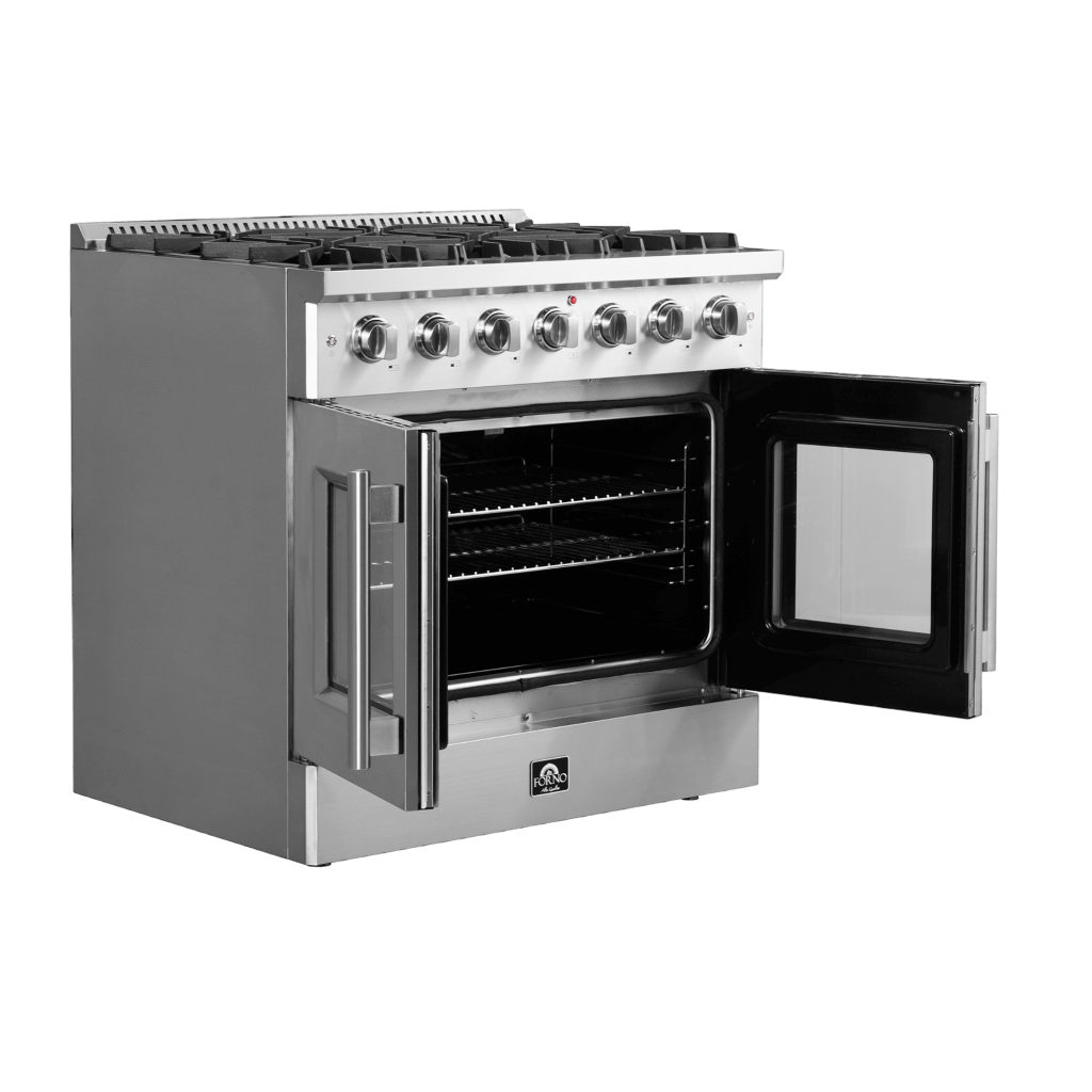 FORNO Galiano 36″ Freestanding French Door Gas Range