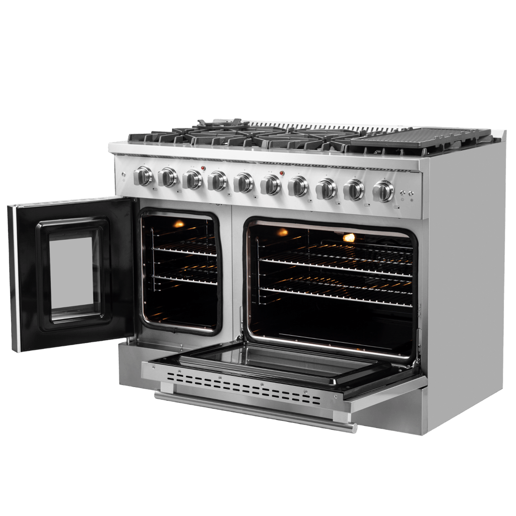 FORNO Galiano 48″ Freestanding French Door Gas Range