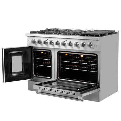 FORNO Galiano 48″ Freestanding French Door Gas Range