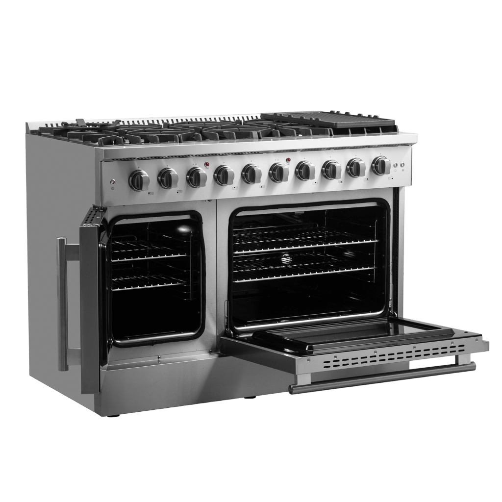 FORNO Galiano 48″ Freestanding French Door Gas Range