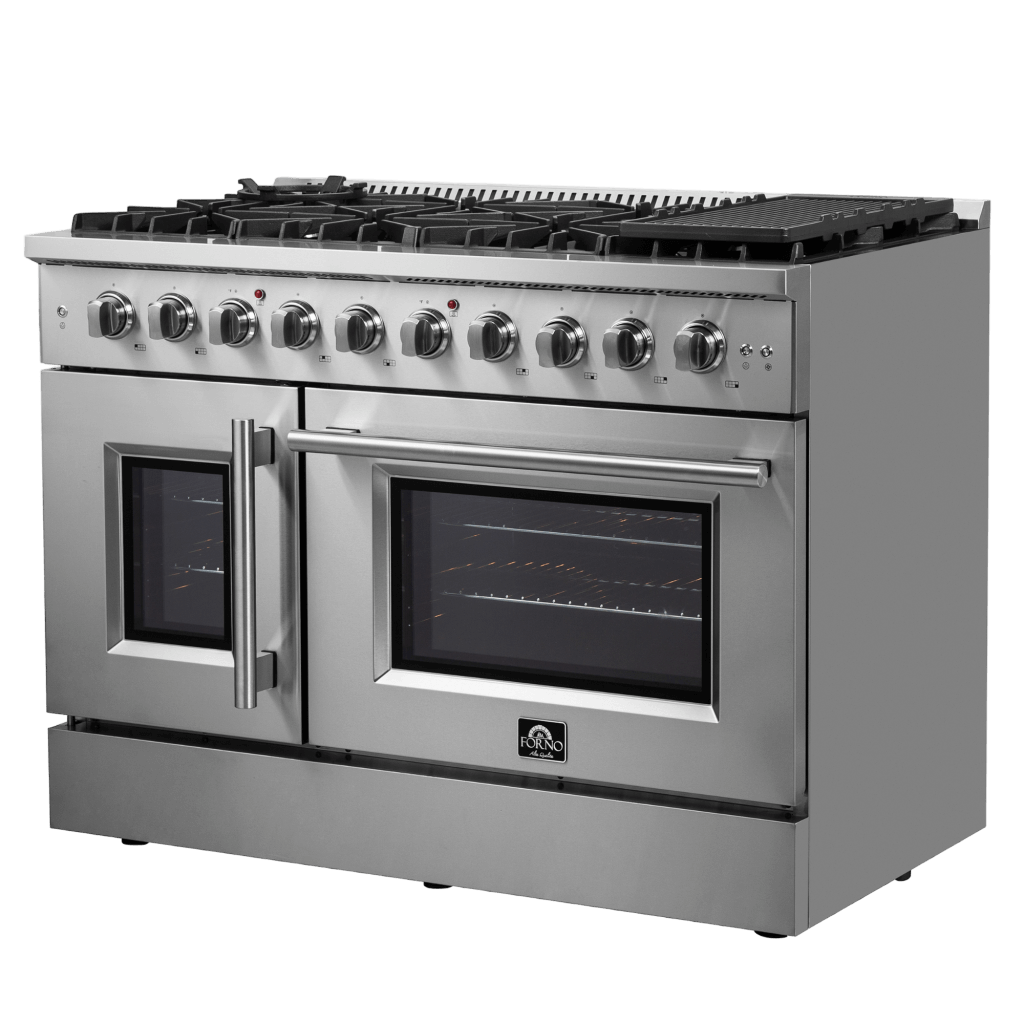 FORNO Galiano 48″ Freestanding French Door Gas Range