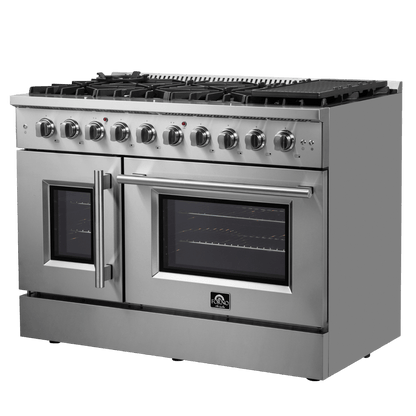 FORNO Galiano 48″ Freestanding French Door Gas Range